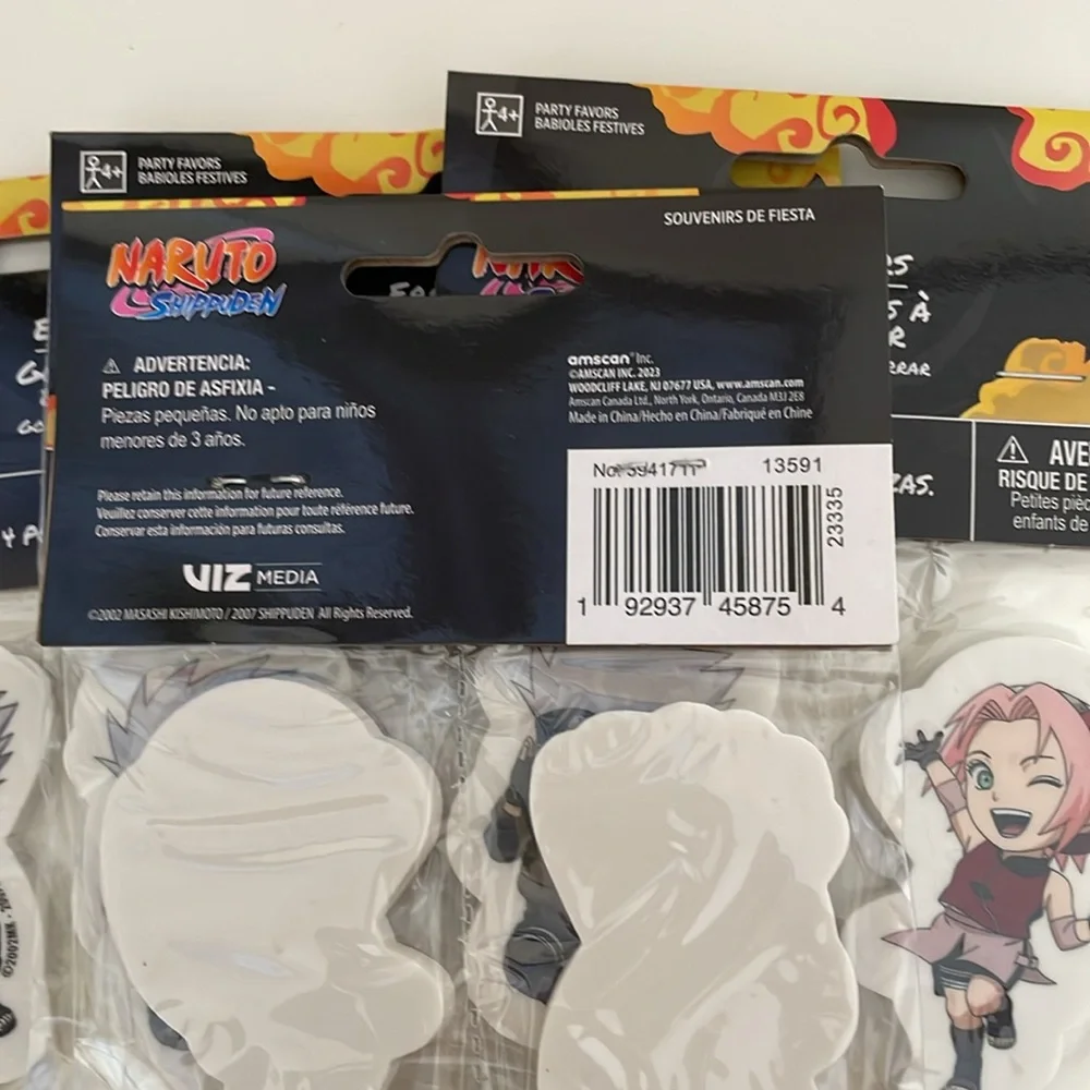 Naruto Shippuden Eraser Packs